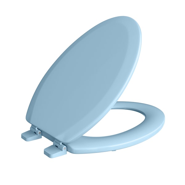 Jones Stephens Regency Blue Deluxe Molded Wood Toilet Seat, Closed Front with Cover, Elongated C014WD45 - main